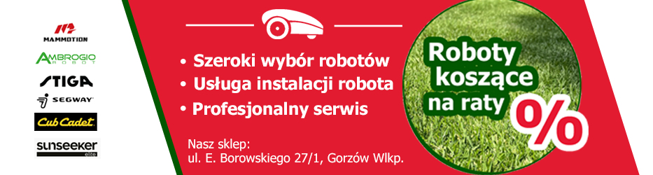 Roboty koszące na raty !